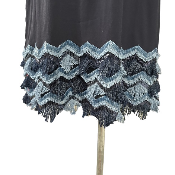 Maeve -Anthropologie gorgeous navy blue dress in size 0. Beautiful detailing - Picture 15 of 16